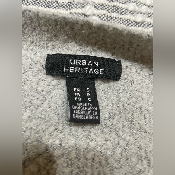 URBAN HERITAGE | Fleece touch Cardigan in gray Size Small - Picture 12 of 12